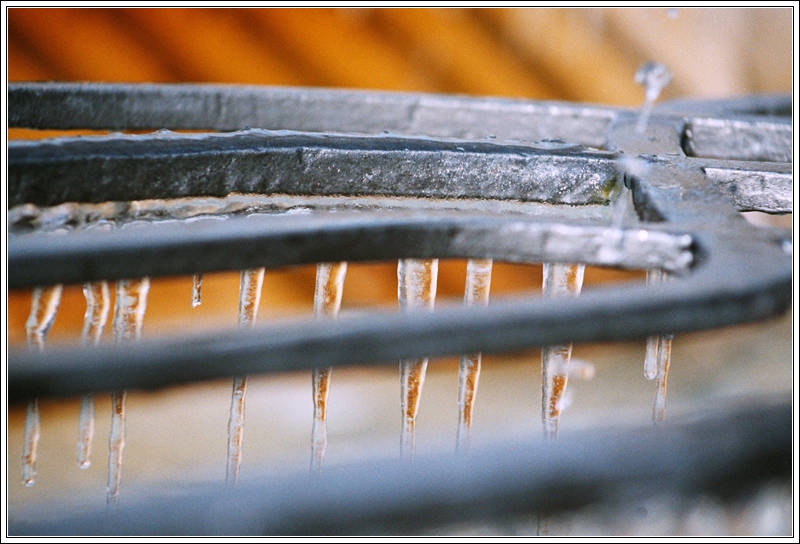 Frozen fountain, Basel, Feb. 2005
