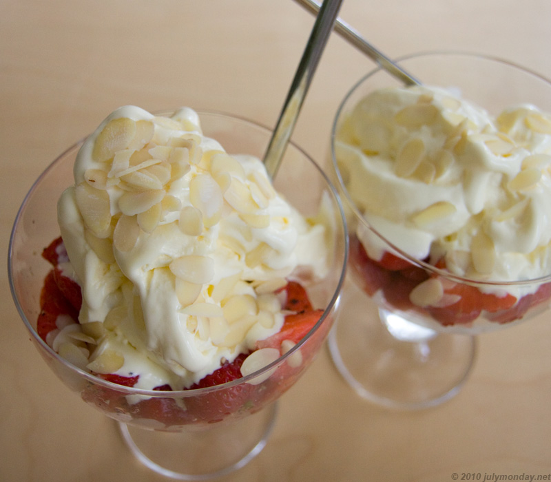 Home-made ice cream